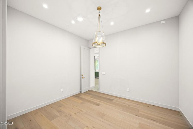 4828 Oakwood Ave, La Canada Flintridge, CA 91011 - empty room with recessed lighting and light wood-type flooring