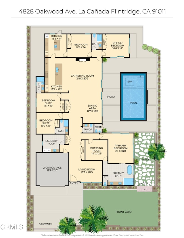 4828 Oakwood Ave, La Canada Flintridge, CA 91011 - view of room layout
