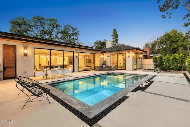 4828 Oakwood Ave, La Canada Flintridge, CA 91011 - view of pool featuring a patio and an outdoor hangout area