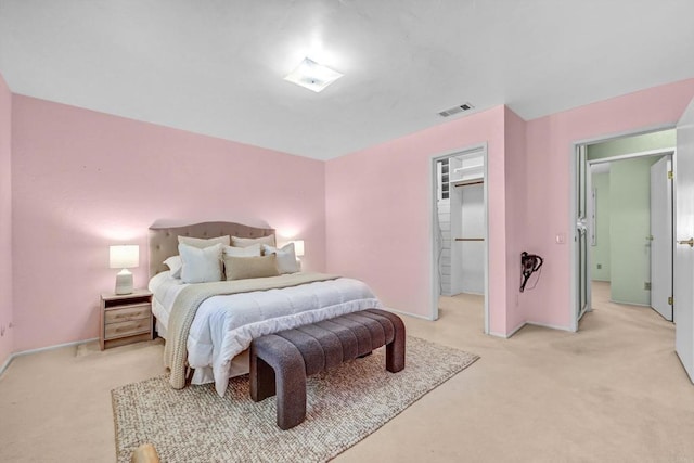 1235 Via Rancho Pkwy, Escondido, CA 92029 - bedroom with light colored carpet and a walk in closet