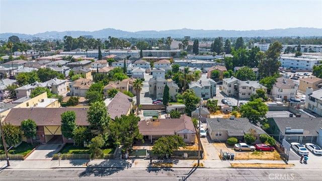11618 Victory Blvd, North Hollywood, CA 91606 - aerial perspective of suburban area with a mountain backdrop