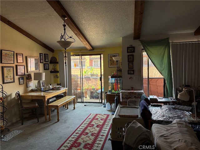 32078 Del Cielo Oeste, Bonsall, CA 92003 - carpeted living area featuring plenty of natural light and a textured ceiling