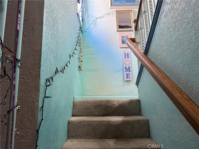 32078 Del Cielo Oeste, Bonsall, CA 92003 - stairway featuring a textured wall