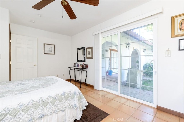 65380 San Lucas Rd, Lockwood, CA 93932 - bedroom with light tile patterned flooring and ceiling fan