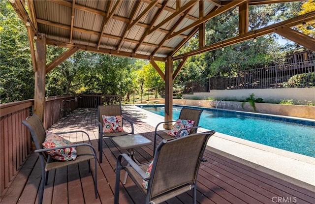 1653 W Cypress Ave, Redlands, CA 92373 - view of swimming pool featuring a deck