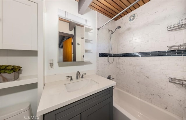 1653 W Cypress Ave, Redlands, CA 92373 - full bathroom with vanity and washtub / shower combination