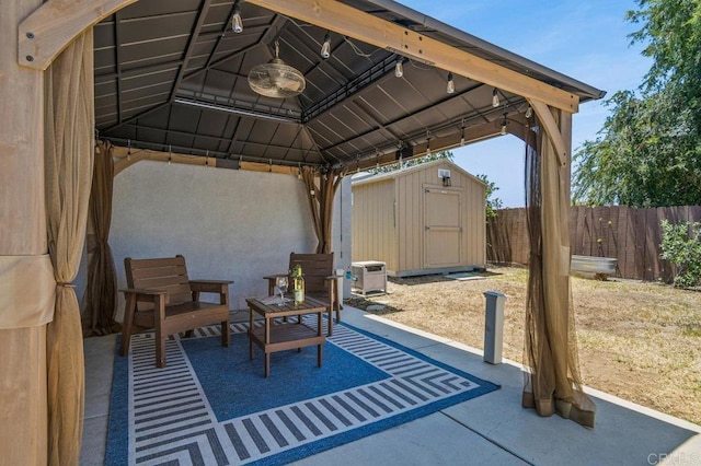 506 Broadview St, Spring Valley, CA 91977 - view of patio featuring a gazebo and a shed