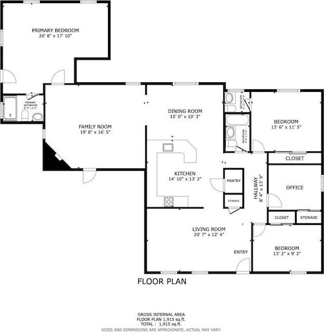 506 Broadview St, Spring Valley, CA 91977 - view of floor plan / room layout