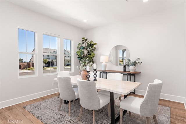 13428 Silver Sky Rd, Rancho Cucamonga, CA 91739 - dining space with light wood-style flooring and recessed lighting