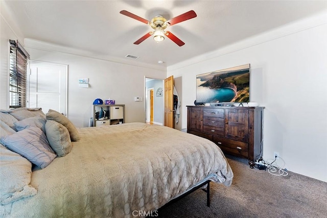 2118 W 84th St, Los Angeles, CA 90047 - carpeted bedroom with ceiling fan