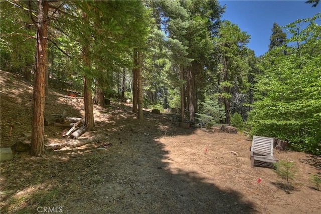 714 Blue Jay Canyon Rd, Lake Arrowhead, CA 92317 - view of yard with a view of trees