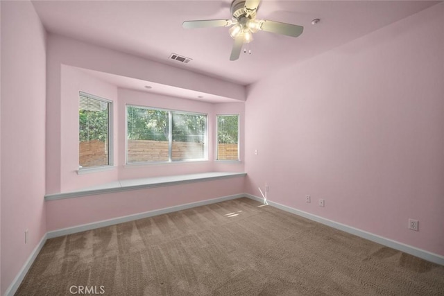 7105 Rayar Rd, Atascadero, CA 93422 - carpeted spare room with healthy amount of natural light and ceiling fan