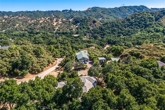 7105 Rayar Rd, Atascadero, CA 93422 - drone / aerial view of a forest and mountains