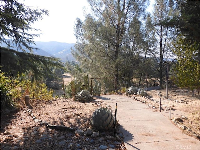17216 Cedar Way, Clearlake Oaks, CA 95423 - view of yard with a mountain view