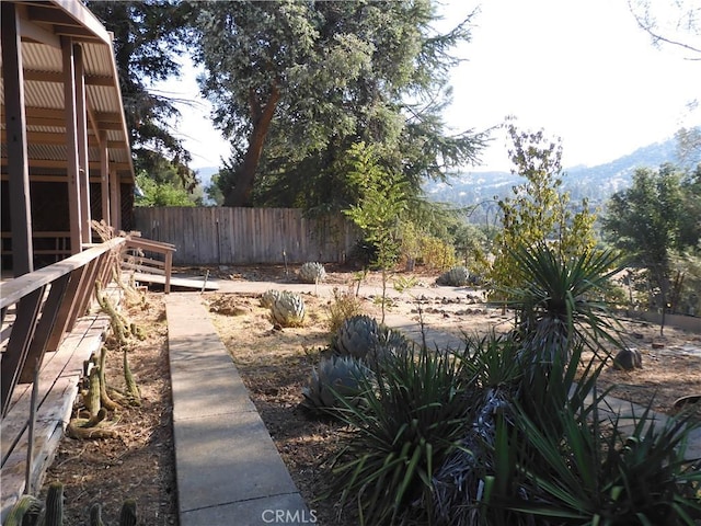 17216 Cedar Way, Clearlake Oaks, CA 95423 - view of yard with a mountain view