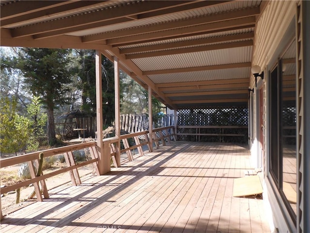 17216 Cedar Way, Clearlake Oaks, CA 95423 - view of wooden terrace
