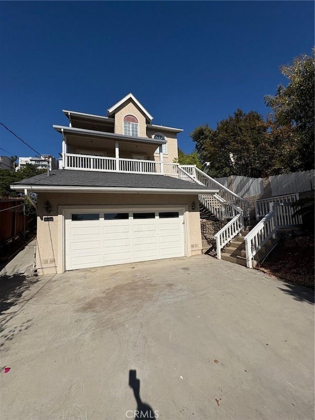 429 S Hill St, Orange, CA 92869 - view of front of house with stairs, driveway, and a garage