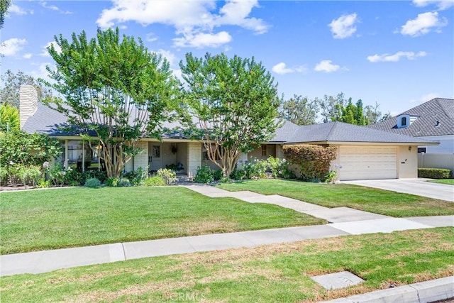 2117 N Westwood Ave, Santa Ana, CA 92706 - ranch-style home featuring a garage, a front yard, and concrete driveway