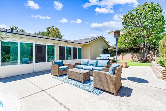 2117 N Westwood Ave, Santa Ana, CA 92706 - view of patio / terrace featuring an outdoor hangout area and a grill