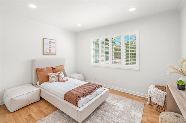 10601 Eton Ave, Chatsworth, CA 91311 - bedroom featuring light wood-style flooring and recessed lighting
