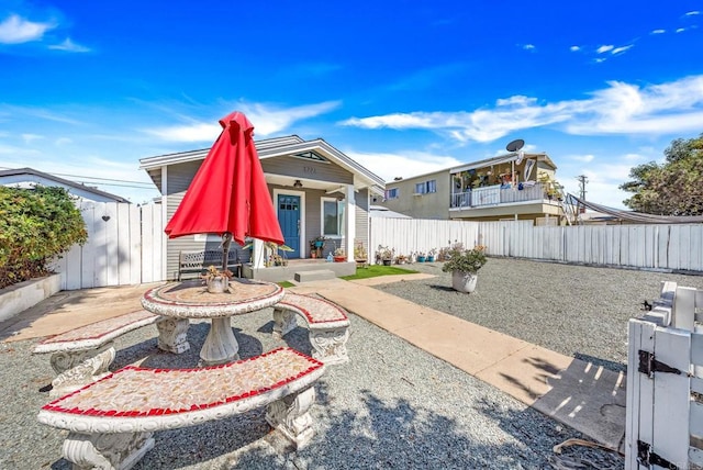 3721 Chamoune Ave, San Diego, CA 92105 - fenced backyard with a patio area