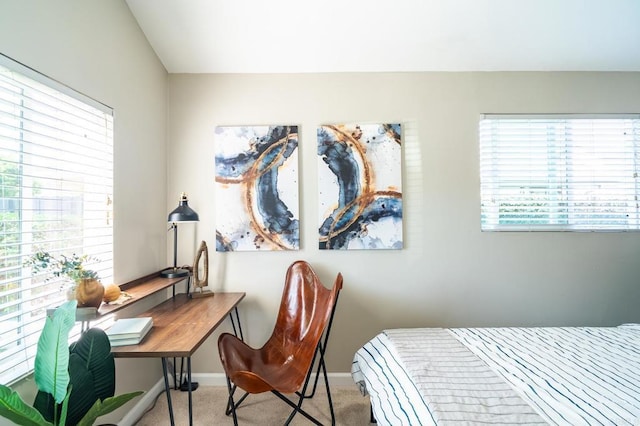 3721 Chamoune Ave, San Diego, CA 92105 - bedroom featuring carpet flooring, multiple windows, and an office area
