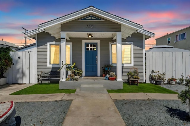 3721 Chamoune Ave, San Diego, CA 92105 - shotgun-style home with a porch