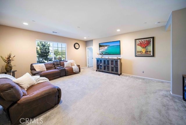 30106 Stargazer Way, Menifee, CA 92584 - carpeted living area featuring recessed lighting
