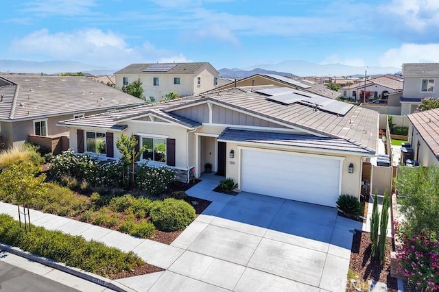 30106 Stargazer Way, Menifee, CA 92584 - view of front facade featuring a garage, concrete driveway, stucco siding, and a residential view