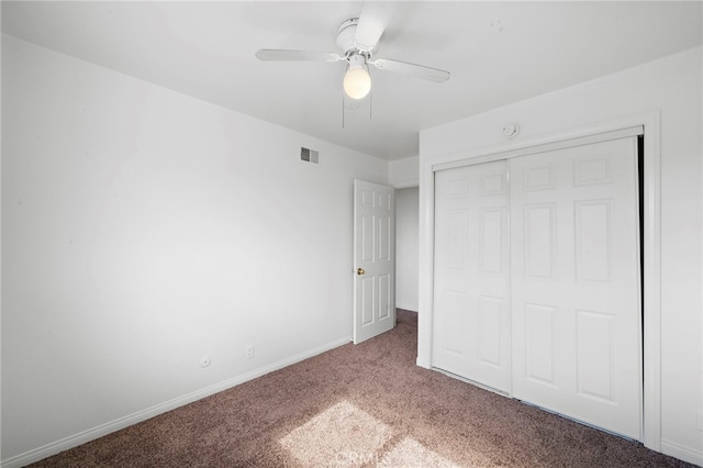 11903 Oertly Cir, Garden Grove, CA 92840 - unfurnished bedroom with carpet, a closet, and ceiling fan