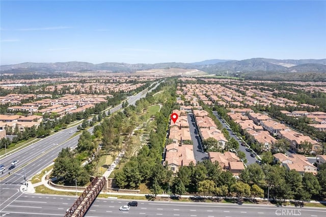 111 Thornhurst, Irvine, CA 92620 - aerial perspective of suburban area featuring a mountain backdrop