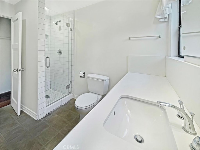 2334 N Keystone St, Burbank, CA 91504 - bathroom featuring a shower stall and tile patterned floors
