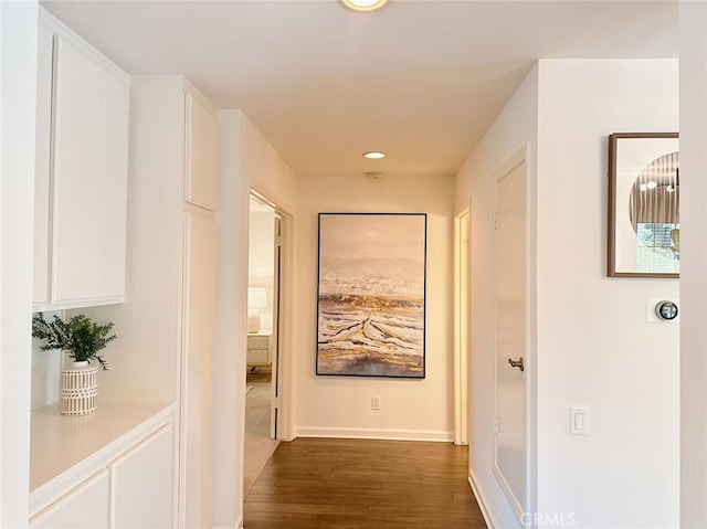23 Thunder Trl Unit 12, Irvine, CA 92614 - hall featuring dark wood finished floors and recessed lighting