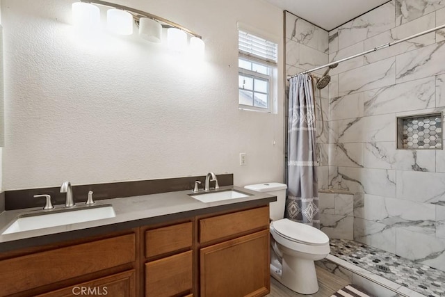 53085 Memorial St, Lake Elsinore, CA 92532 - full bathroom with tiled shower and double vanity