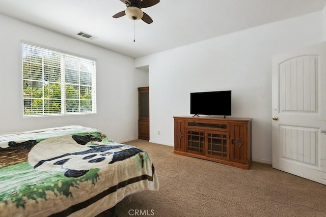 53085 Memorial St, Lake Elsinore, CA 92532 - carpeted bedroom with ceiling fan and baseboards