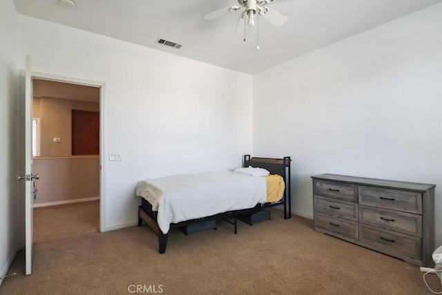 53085 Memorial St, Lake Elsinore, CA 92532 - bedroom with light carpet and ceiling fan