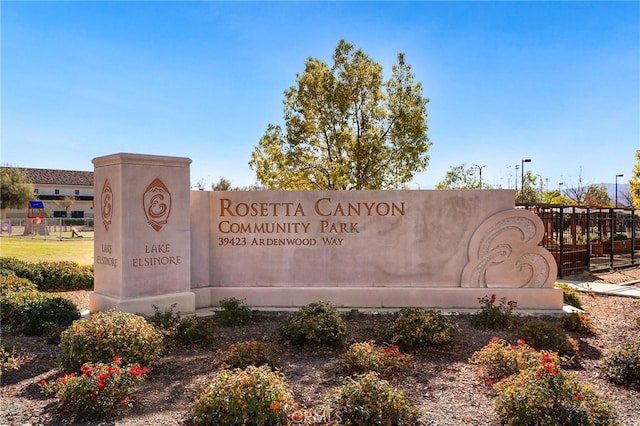 53085 Memorial St, Lake Elsinore, CA 92532 - view of community sign