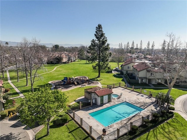 8426 Western Trail Pl Unit E, Rancho Cucamonga, CA 91730 - community pool with a residential view