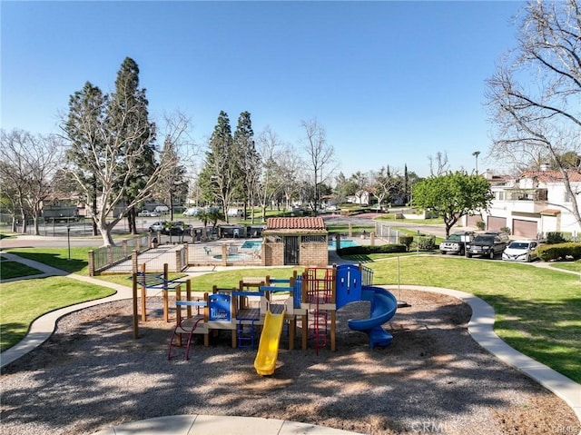 8426 Western Trail Pl Unit E, Rancho Cucamonga, CA 91730 - communal playground with a lawn