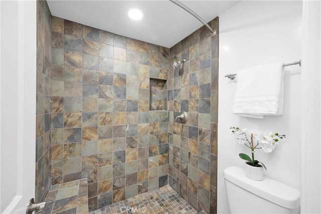 5042 Olympic Dr, Los Alamitos, CA 90720 - full bathroom with tiled shower and recessed lighting