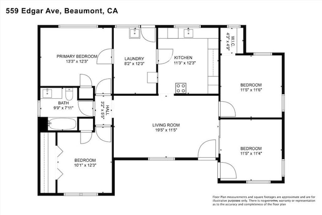 559 Edgar Ave Unit A2-282, Beaumont, CA 92223 - view of floor plan / room layout