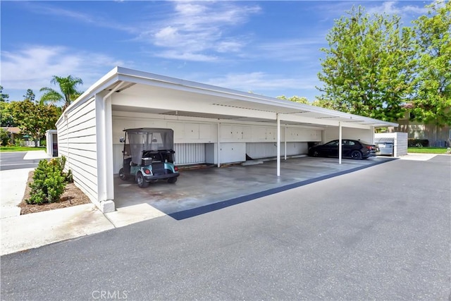 741 Avenida Majorca Unit B, Laguna Woods, CA 92637 - garage featuring covered parking