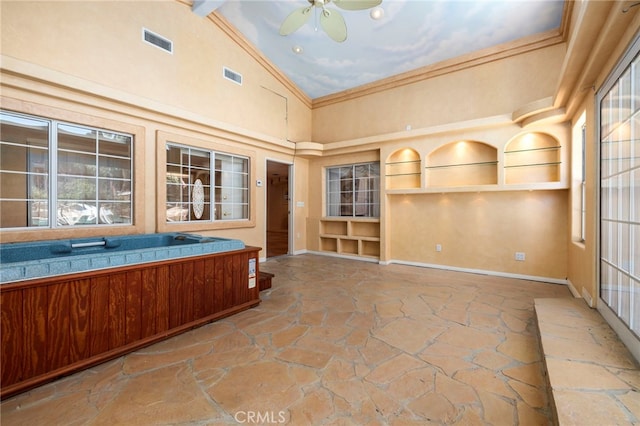 18409 Los Alimos St, Porter Ranch, CA 91326 - unfurnished sunroom featuring lofted ceiling