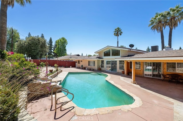 18409 Los Alimos St, Porter Ranch, CA 91326 - view of pool with a patio and a fenced backyard