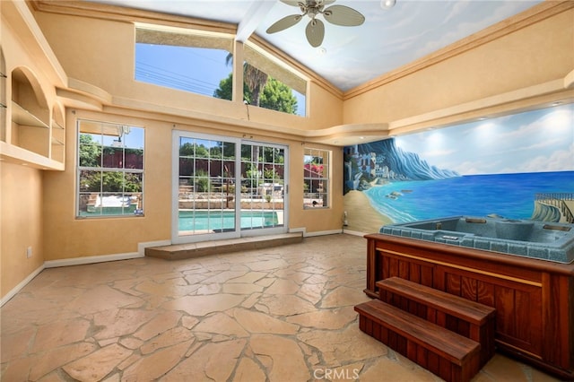 18409 Los Alimos St, Porter Ranch, CA 91326 - sunroom with a hot tub and plenty of natural light