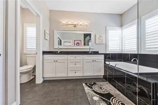 7020 Julie Ln, San Gabriel, CA 91775 - full bath with double vanity and a garden tub