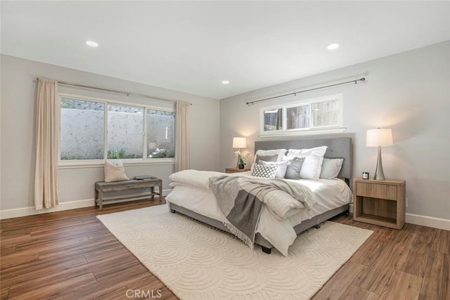341 Cumberland Rd, Glendale, CA 91202 - bedroom featuring wood finished floors, multiple windows, and recessed lighting