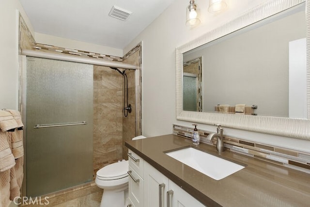 32332 Calle Linda, Dana Point, CA 92629 - bathroom with vanity, a shower stall, and tile patterned floors