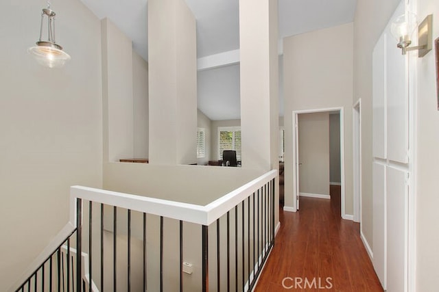 32332 Calle Linda, Dana Point, CA 92629 - corridor featuring wood finished floors and lofted ceiling