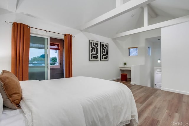 11033 Scripps Ranch Blvd, San Diego, CA 92131 - bedroom featuring wood finished floors and access to outside